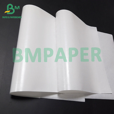 30GSM 50GSM 15PE Glanzfarbener weißer Kraftpapier Lebensmittelbeutel
