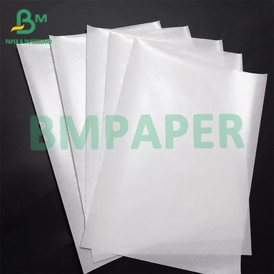 30GSM 50GSM 15PE Glanzfarbener weißer Kraftpapier Lebensmittelbeutel