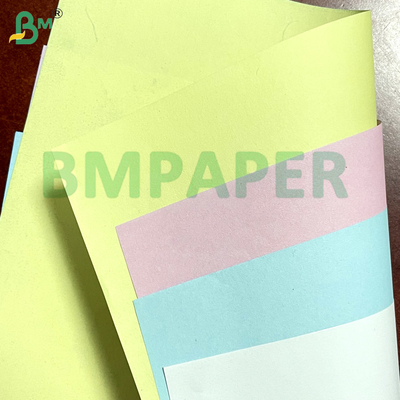 55gm Weiß / Blau Blank Image Kohlenstofffreies Papier Rollen & Blätter für den Quittendruck NCR CB / CF / CFB