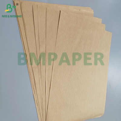 60 gm Unbleached Brown MG Ribbed Kraftpapier für Trägertüten 762 mm x 300 m