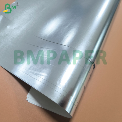 Recycelte 70 g/m² 85 g/m² einseitig metallisierte silberne Kraftpapierrolle