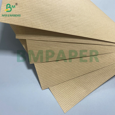 Holzschliff gestreift 60 g/m² 70 g/m² braunes rotes Kraftpapier für Karton-Deckpapier
