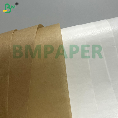 40g 45g 50g Weißes & braunes wasserdichtes & feuchtigkeitsbeständiges Backpapier, doppelseitig silikonbeschichtet, für Lebensmittelverpackungen, mikrowellengeeignet