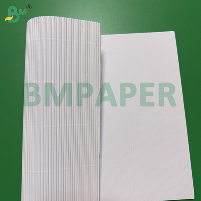 Weiße Mikro-Wellpapprollen 100cm x 50m, 2-lagig 70g/m² + 70g/m²