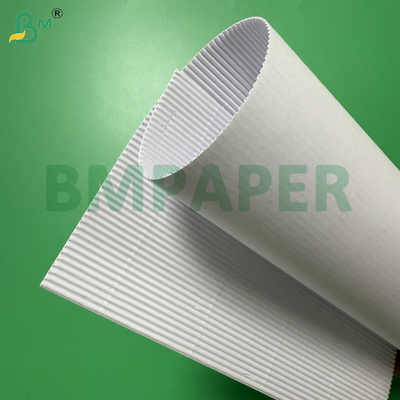 Weiße Mikro-Wellpapprollen 100cm x 50m, 2-lagig 70g/m² + 70g/m²