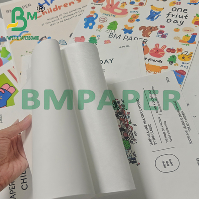 55g 1056D Weißes, feuchtigkeitsbeständiges, bedruckbares Papier für Etiketten & Anhänger