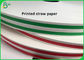 Glatte Nahrungsmittelgrad-Papier-Rolle der Oberflächen-60g 80g 120g/färbte Stroh-Papier mit Sondergröße