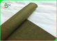 Grüne Farbe 0.55mm fertigte weiches waschbares Kraftpapier für Taschenentwurf besonders an
