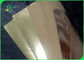 0.55mm freie waschbare Kraftpapierrolle der braunen Weißgoldfarbefalte für Taschen