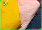 Unzerbrechliche gelbe rosa Faser-waschbares Kraftpapier dem Yard in der Rollengrößen-150cm*110