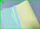 Kopierpapier-Rolle Farbe CFB NCR 50gsm zitronengelbe kohlenstofffreie für die Empfangs-Herstellung
