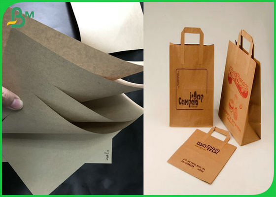 Biologisch abbaubares Grad-Packpapier 40gsm 50gsm 60gsm Brown Nahrungsmittelfür Straßen-Nahrung Pakages