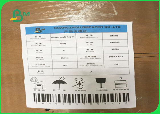 Massen-Kraftliner-Papier SGS Browns Farbe aufbereiteter genehmigt in den Blättern oder in Rolls