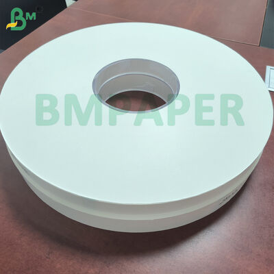 Leichtgewichtiges weißes oder kundenspezifisch bedrucktes Wickelpapier in geschlitzten Rollen für die Einzelverpackung von Strohhalmen