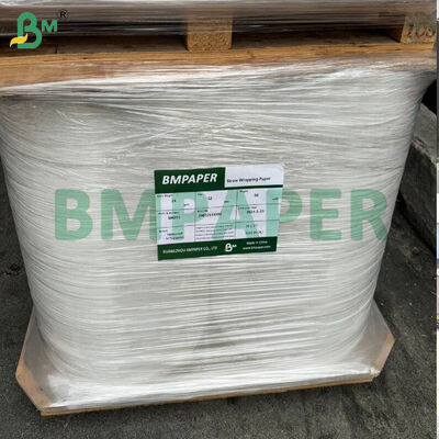 Leichtgewichtiges weißes oder kundenspezifisch bedrucktes Wickelpapier in geschlitzten Rollen für die Einzelverpackung von Strohhalmen