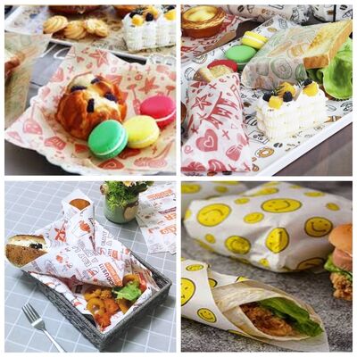 Weiße fettbeständige Lebensmittelqualität Papier Jumbo Rolle 40GSM 45GSM für Flexodruck