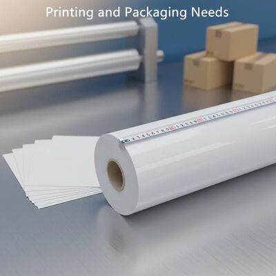PE-beschichtetes Papier aus PE-Beschichtungsmaterial, Größenbereich 600 mm bis 1400 mm, ideal für Druck- und Verpackungsanforderungen