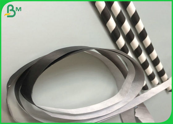 60gsm FSC und FDA-Zertifikat-bedruckbare schwarze Stroh-Nahrungsmittelgrad-Papier-Rolle für Kaffee-oder Milch-Tee