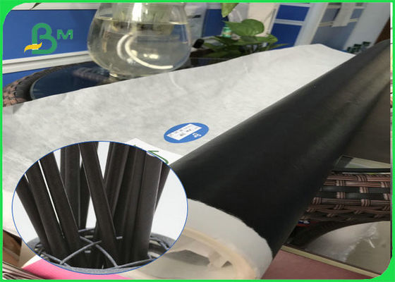 Schwarz-Stroh-Nahrungsmittelgrad-Papier-Rolle 60gsm 120gsm mit FSC genehmigte biologisch abbaubares FDA-Papier