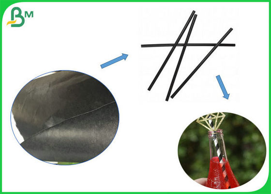 Schwarz-Stroh-Nahrungsmittelgrad-Papier-Rolle 60gsm 120gsm mit FSC genehmigte biologisch abbaubares FDA-Papier