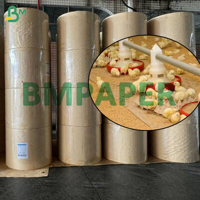 70 gm 80 gm Braunes Huhnpapier für Geflügelfarmen, wasserdichte Papierrollen