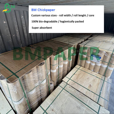 63cm 68cm Geflügel Huhn Papier Rollen Super Absorptionsstoff Recyclingpapier Länge 200m 250m
