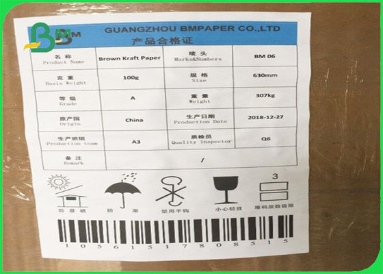 FSC genehmigte harmloses und ungiftiges Brown-Kraftpapier-/-nahrungsmittelgrad-Papier für Nahrungsmitteltaschen