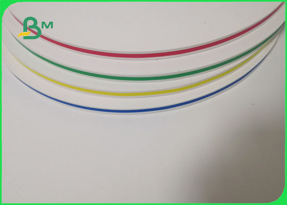 FDAs FSC Oberflächen-Stroh-Papier-Rolle des Wellen-Tupfen-60gsm für Feier 15mm