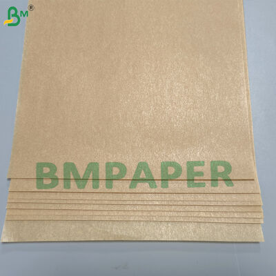 Doppelseitig mit Silikon beschichtetes Lebensmittelpapier Hitzebeständig 40 Gsm Weißbraun